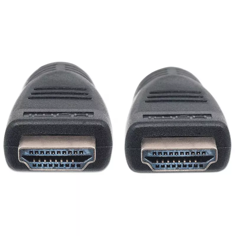 Manhattan HDMI laidas 4K@60Hz su Ethernet - CL3, 8m, tinkamas montavimui sienoje, Vyriškas-Vyriškas, Juodas, Ultra HD 4k x 2k, Visą gyvenimą trunkanti garantija