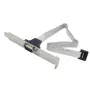 Lindy PC Back Plate Serial Adapter (9 kontaktų D vyriškas 1:1 laidų sujungimas)