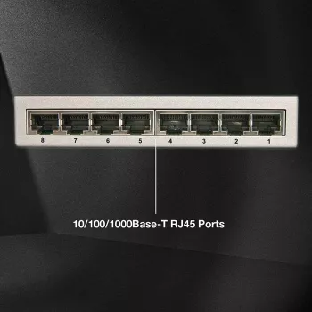 Lindy 8 prievadų Gigabit tinklo jungiklis darbalaukiui