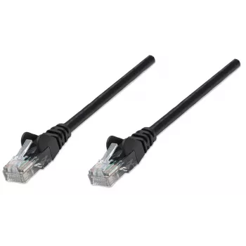 Intellinet tinklo laidas Cat6, 15 m, juodas, CCA, U/UTP, PVC, RJ45, auksuoti kontaktai, apsaugotas nuo užkliuvimo, su gaubtuku, viso gyvenimo garantija