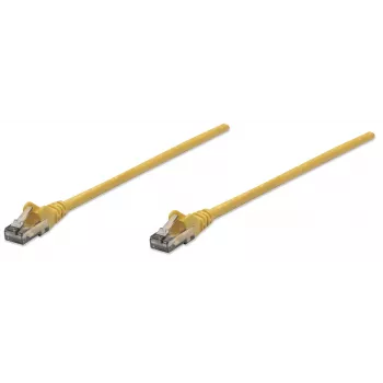 Intellinet tinklo jungiamasis kabelis Cat6, 10 m, geltonas, CCA, U/UTP, PVC, RJ45, auksu dengti kontaktai, be užkabinimo, su apsauginiu gaubteliu, viso gyvenimo garantija