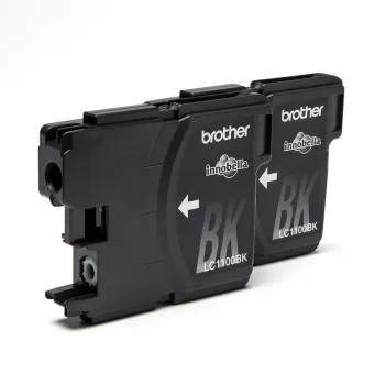Kasetė Brother LC1100BKBP2DR originali juoda 2 vnt.