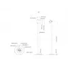 Multibrackets M Pro Series Single Pole Floorbase 10 kg talpa 17,8–76,2 cm