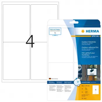 Lipni etiketė spausdintuvui HERMA 9534 A4 lauko plėvelė 99,1x139 mm