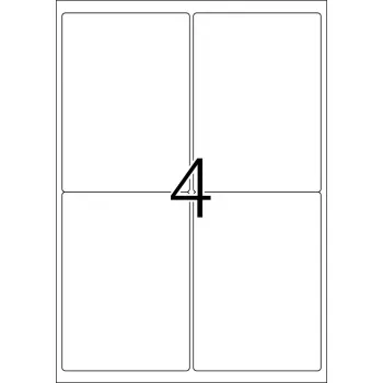 Lipni etiketė spausdintuvui HERMA 9534 A4 lauko plėvelė 99,1x139 mm