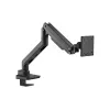 Equip 650180 Sunkusis monitoriaus stovas ant stalo 17-49 colių, juodas