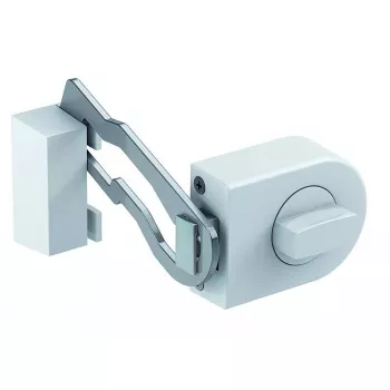 Latch Olympia RS 50R – balta, aukštis 27 mm, gylis 128 mm, svoris 1,04 kg
