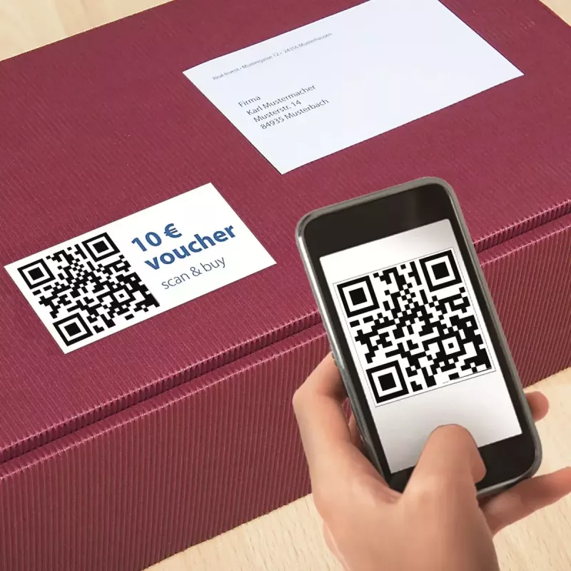 Lipnių etikečių rinkinys HERMA QR kodų etiketės 9643