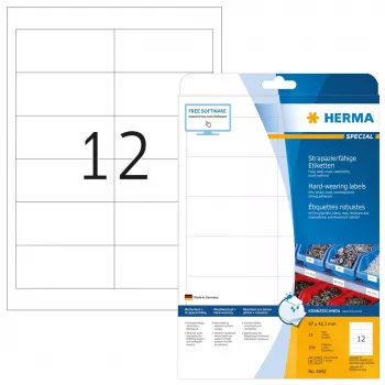 Lipni etiketė spausdintuvui HERMA Labels patvari A4 97x42,3 mm