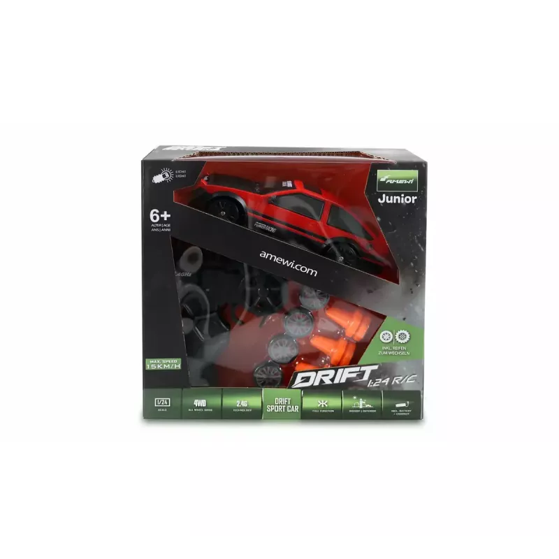 Sportinis automobilis Amewi Drift radijo valdomas modelis 1:24