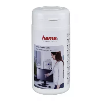 Hama valymo šluostės ekranams, 100 vnt., dozatoriaus talpykloje