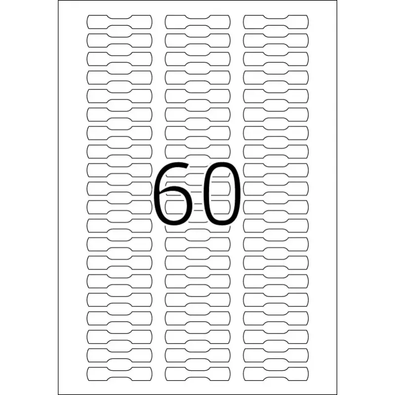Lipnios etiketės spausdintuvui HERMA 5116 A4 49x10 mm 1500 vnt.