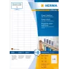 Lipnūs etikečių lapai HERMA A4 25,4x10 mm balta matinė ypač tvirtas lipnumas 4725 vnt.