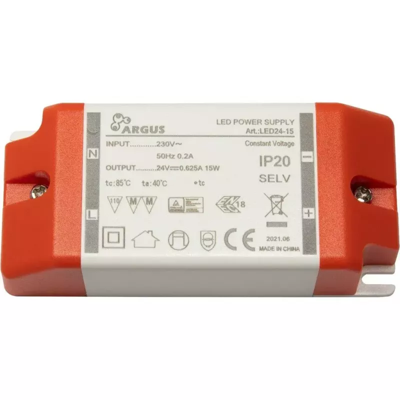 LED tvarkyklė (driveris) Inter-Tech LED24-15, 15W, 24V DC, 625mA