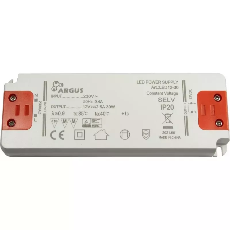LED tvarkyklė Inter-Tech LED12-30 30W IP20 100000h 207-253V