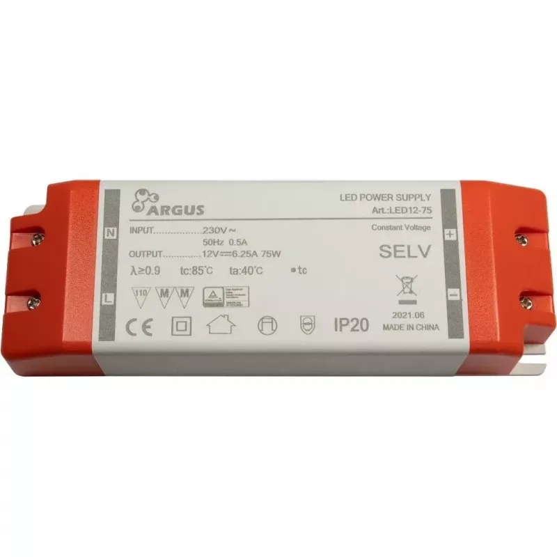 LED tvarkyklė Inter-Tech LED12-75 75W IP20 100000h