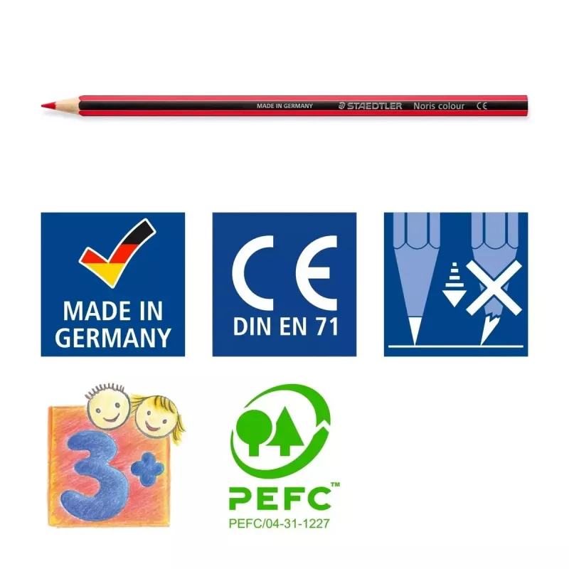 Spalvoti pieštukai Staedtler Noris colour 185, 36 vnt.