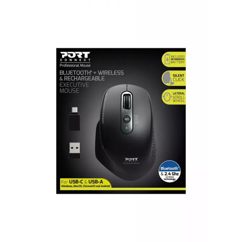Belaidė pelė Port Designs 900716 RF Wireless + Bluetooth