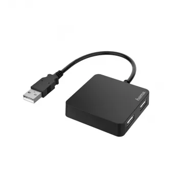 Hama 00200121 USB 2.0 4 prievadų šakotuvas juodas