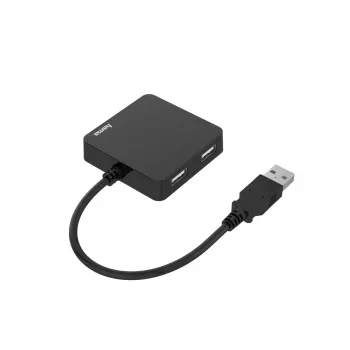 Hama 00200121 USB 2.0 4 prievadų šakotuvas juodas