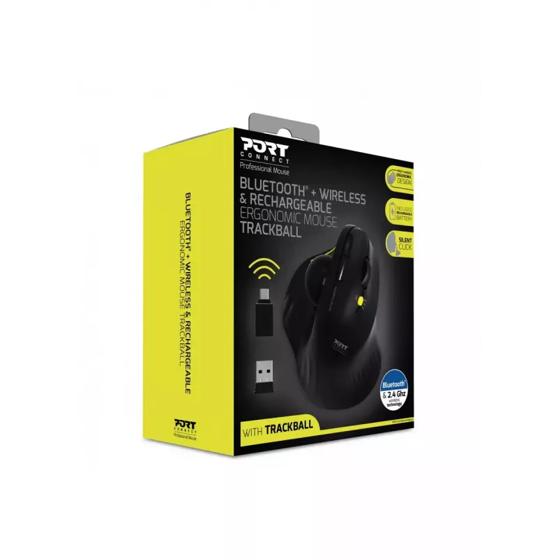 Port Designs 900719 belaidė pelė su trackball ir Bluetooth