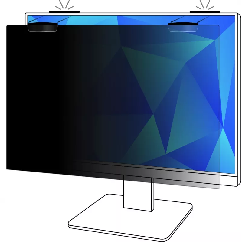 3M Privatumo filtras 23,8 col. viso ekrano monitoriui su COMPLY™ magnetiniu tvirtinimu, 16:9, PF238W9EM
