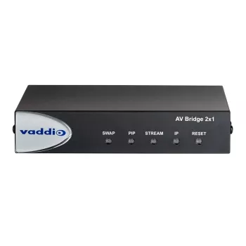 Vaddio AV Bridge 2x1 vaizdo ir garso tiltas, 1920 x 1080 pikselių, 60 kadrų/s, juoda