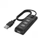 Hama 00200118 USB 2.0 mazgas 3 prievadai 480 Mbit/s juodas