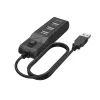 Hama 00200118 USB 2.0 mazgas 3 prievadai 480 Mbit/s juodas
