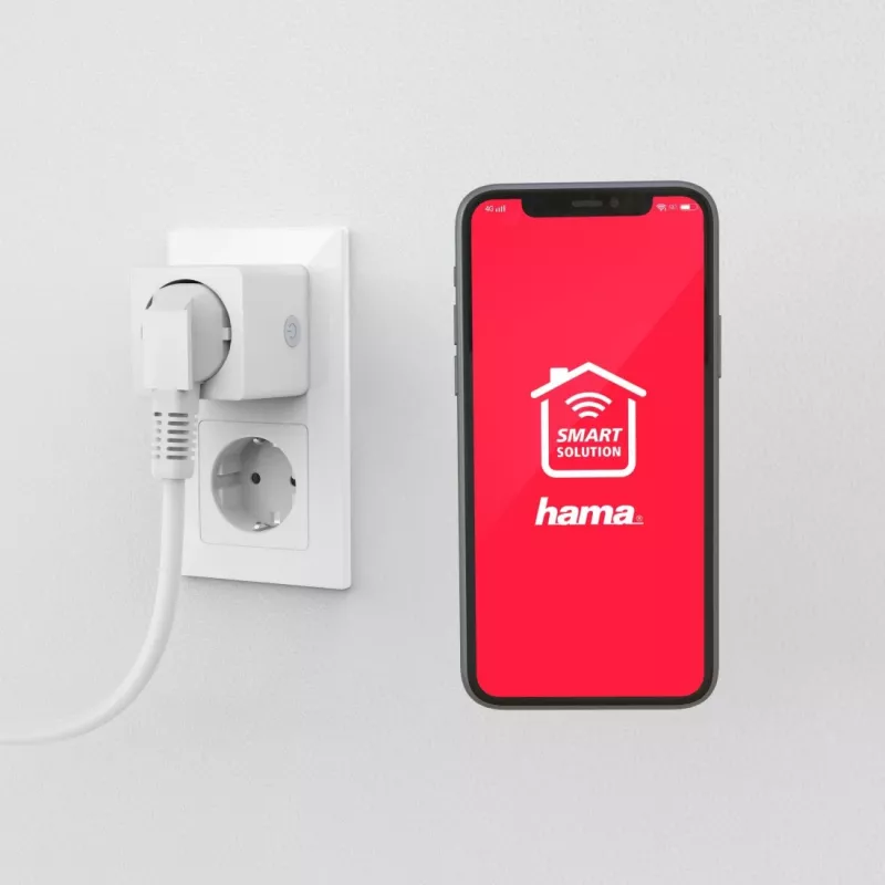 Išmanusis WiFi kištukas Hama Mini 00176573, 16 A, 3680 W, baltas