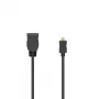 Hama 00205168 HDMI laidas 0,1 m Micro HDMI (D tipas) į standartinę HDMI (A tipas) juodas