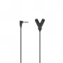 Audio kabelis Hama 00205190 0,2 m 3,5 mm vyriškas į 2 x 3,5 mm moteriškas juodas