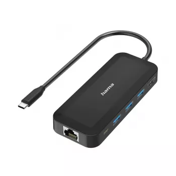 Hama 00300080 USB Type-C stotelė 5000 Mbit/s juoda