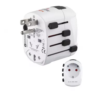 Hama World Travel Pro universalus kištukinis adapteris Baltas