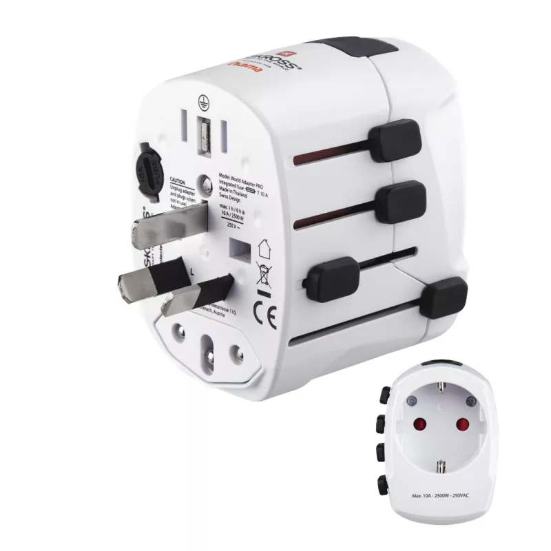 Hama World Travel Pro universalus kištukinis adapteris Baltas