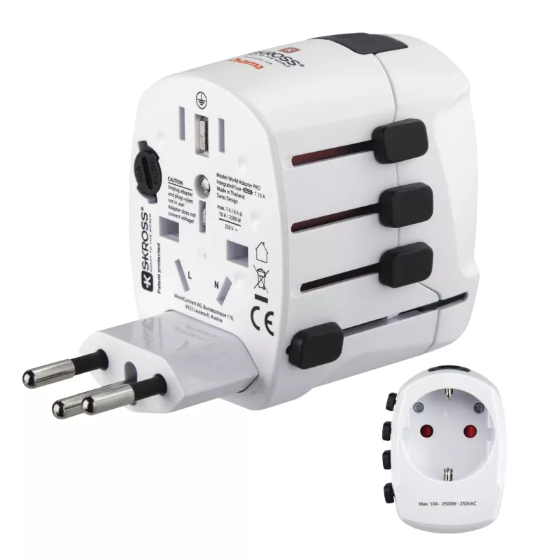 Hama World Travel Pro universalus kištukinis adapteris Baltas