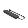 Hama 00200144 USB-C 6-uostų šakotuvas USB 3.2 Gen 1, 5000 Mbit/s, juodas