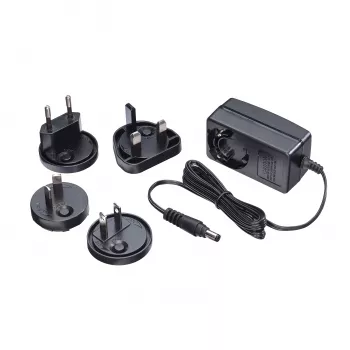 Lindy 12VDC 1.25A kelių šalių maitinimo šaltinis, 5.5/2.1mm, 100-240 V, 50/60 Hz, 15 W