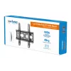 Manhattan fiksuotas itin plonas sieninis laikiklis televizoriams ir monitoriams, 23–42 col., VESA 75x75–200x200 mm, iki 45 kg, juodas