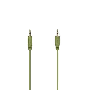 Hama Flexi-Slim garso laidas 0,75 m 3,5 mm Žalias Kištukas-Kištukas