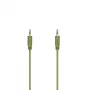 Hama Flexi-Slim garso laidas 0,75 m 3,5 mm Žalias Kištukas-Kištukas