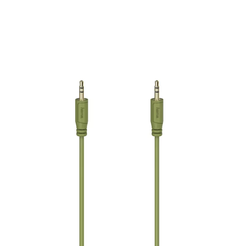 Hama Flexi-Slim garso laidas 0,75 m 3,5 mm Žalias Kištukas-Kištukas
