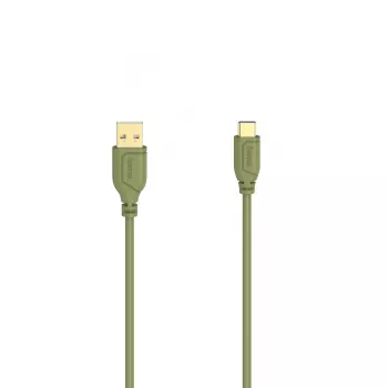 Hama Flexi-Slim USB kabelis USB 2.0 0,75 m USB C USB A Žalias