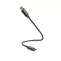 Hama 00201604 USB laidas USB 2.0 0,2 m USB C juodas