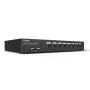 Lindy 8 prievadų DisplayPort 1.2, USB 2.0 ir garso KVM jungiklis, 3840 x 2160 pikselių, 4K Ultra HD, montavimui į stovą, 1U, juodas