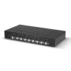 Lindy 8 prievadų DisplayPort 1.2, USB 2.0 ir garso KVM jungiklis, 3840 x 2160 pikselių, 4K Ultra HD, montavimui į stovą, 1U, juodas