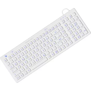 Klaviatūra KeySonic KSK-6031INEL-Wh (DE) pramoninė USB QWERTZ vokiška balta