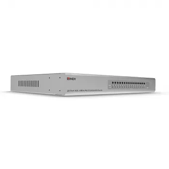 Lindy 16 prievadų VGA ir USB kombinuotas KVM jungiklis, montavimas į stelažą, sidabrinis
