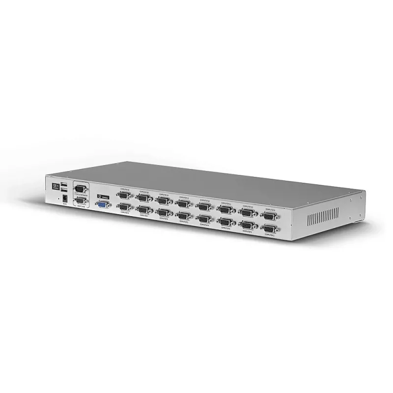 Lindy 16 prievadų VGA ir USB kombinuotas KVM jungiklis, montavimas į stelažą, sidabrinis