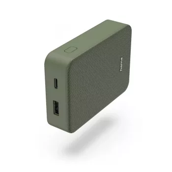 Hama Colour 10 Power Pack, 10000 mAh, 2 išėjimai: USB-C, USB-A, žalia